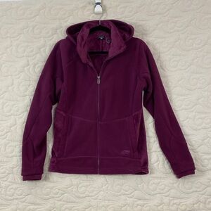 Marika Purple Hooded Fleece Jacket with Plush Lining